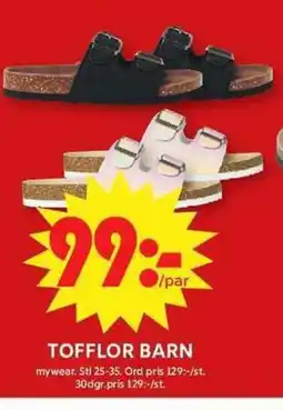 ICA Maxi Tofflor barn erbjuda