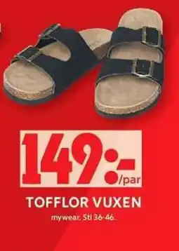 ICA Maxi Tofflor vuxen erbjuda