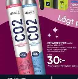DollarStore Ideale+ Kolsyrepatron erbjuda