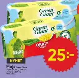 DollarStore Green Giant Majs erbjuda