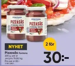 DollarStore FONTANA Pizzasȧs erbjuda