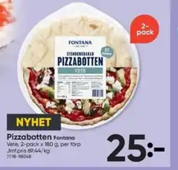 DollarStore FONTANA Pizzabotten erbjuda