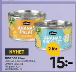 DollarStore PRIIMA Ananas erbjuda
