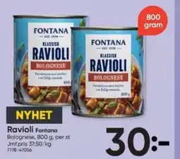 DollarStore FONTANA Ravioli erbjuda