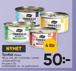 DollarStore PRIIMA Tonfisk erbjuda