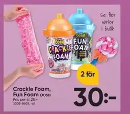DollarStore OOSH Crackle Foam, Fun Foam erbjuda