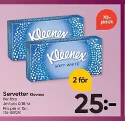DollarStore Kleenex Servetter erbjuda