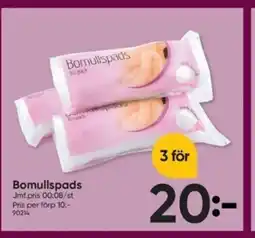 DollarStore Bomullspads erbjuda