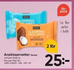 DollarStore Sence Ansiktsservetter erbjuda