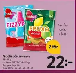 DollarStore Malaco Godispåse erbjuda