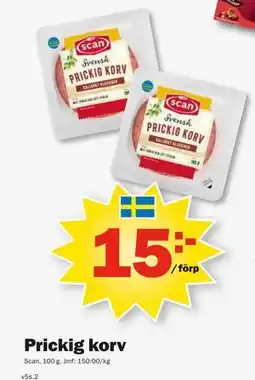 Pekås Prickig korv erbjuda