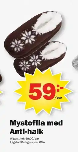 Pekås Mystoffla med Anti-halk erbjuda