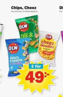 Pekås Chips, Cheez erbjuda