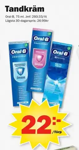 Pekås Tandkräm erbjuda