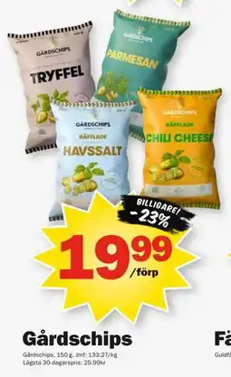 Pekås Gårdschips, Medlemspris erbjuda