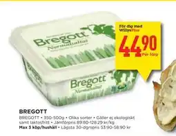 Willys BREGOTT, Medlemspris erbjuda