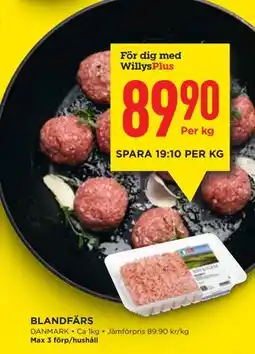 Willys BLANDFÄRS, Medlemspris erbjuda