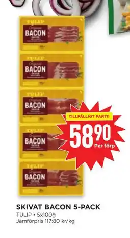 Willys SKIVAT BACON 5-PACK erbjuda