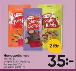 DollarStore Frolic Hundgodis erbjuda