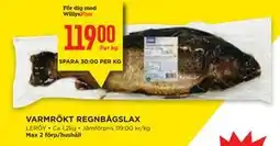 Willys VARMRÖKT REGNBÅGSLAX, Medlemspris erbjuda