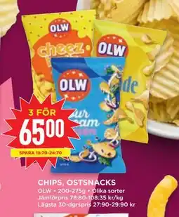 Willys CHIPS, OSTSNACKS erbjuda