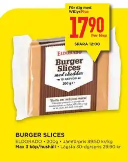 Willys Hemma BURGER SLICES, Medlemspris erbjuda