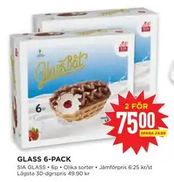 Willys Hemma GLASS 6-PACK erbjuda