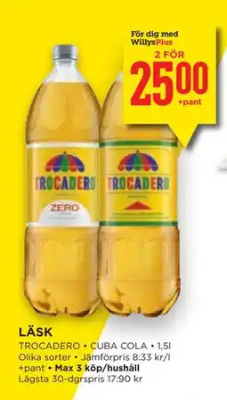 Willys Hemma LÄSK, Medlemspris erbjuda