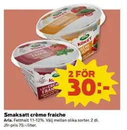 Coop Daglivs Smaksatt crème fraiche erbjuda