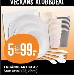 ÖoB ENGÅNGSARTIKLAR, Medlemspris erbjuda
