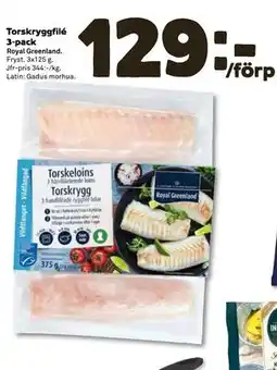 Coop Daglivs Torskryggfilé 3-pack erbjuda