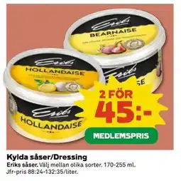 Coop Daglivs Kylda såser/Dressing, Medlemspris erbjuda