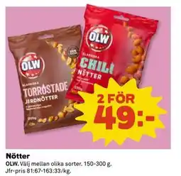 Coop Daglivs Nötter erbjuda