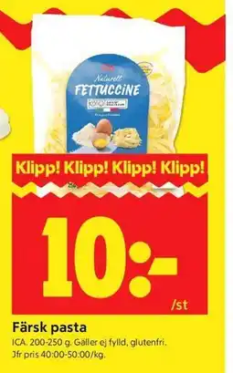 ICA Kvantum Färsk pasta erbjuda