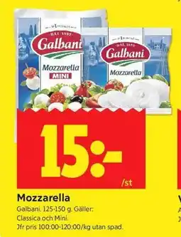 ICA Kvantum Mozzarella erbjuda