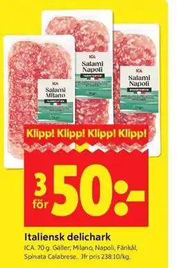 ICA Kvantum Italiensk delichark erbjuda