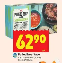 ICA Kvantum Pulled beef taco erbjuda