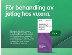 ICA Kvantum Melatonin Unimedic Pharma Oral lösning 1 mg/ml erbjuda