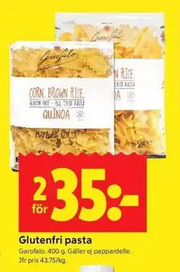 ICA Kvantum Glutenfri pasta erbjuda