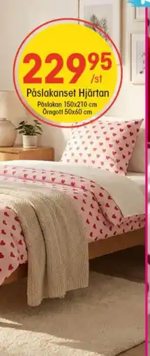 EKO Påslakanset Hjärtan erbjuda