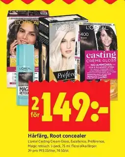 ICA Kvantum Hårfärg, Root conceale erbjuda