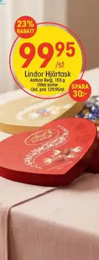 EKO Anthon Berg Lindor Hjärtask erbjuda