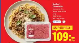 Lidl Butcher's Färsk nötfärs erbjuda