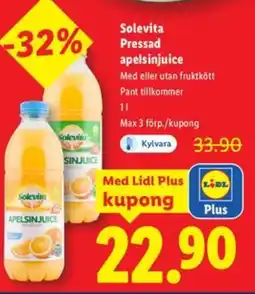 Lidl Solevita Pressad apelsinjuice erbjuda