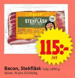ICA Supermarket BACON, STEKFLÄSK erbjuda