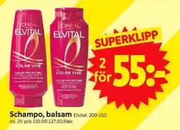ICA Supermarket Schampo, Balsam Elvital erbjuda