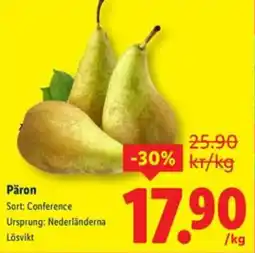 Lidl Päron erbjuda
