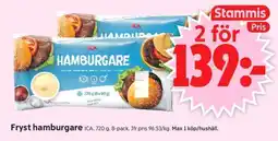 ICA Supermarket Fryst hamburgare erbjuda