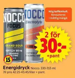 ICA Supermarket Energidryck Nocco erbjuda