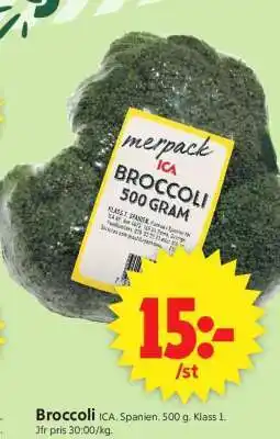 ICA Supermarket Broccoli erbjuda